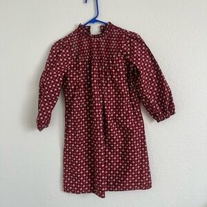 Doen Red Floral Cotton Dress XXS XS mini